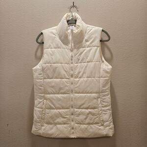 New Balance Women's Off White Puffer Vest Size Medium